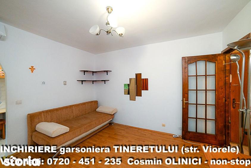 Garsonieră semidecomandată, mobilată în Tineretului