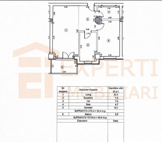 Apartament 2 camere de vanzare, in Tomis Plus - Maurer Residence - 13