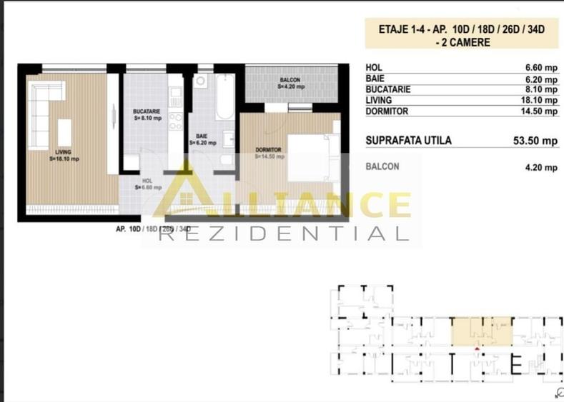 Apartament cu 2 camere decomandat în Metalurgiei