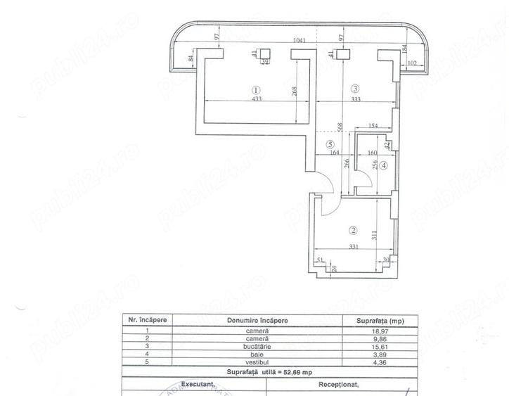 Apartament cu 2 camere decomandat în Baicului
