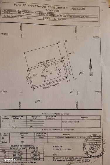 Casă cu 5 camere cu Teren 500 Mp în Balotești