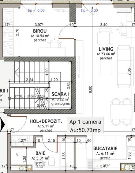 Apartament cu 2 camere decomandat în Exterior Vest