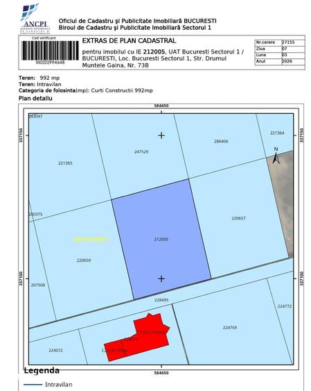 Teren de 992 mp, în Băneasa