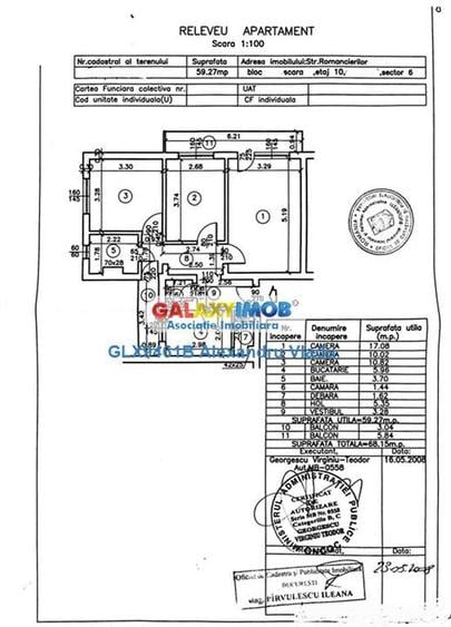 Apartament cu 3 camere decomandat în Drumul Taberei