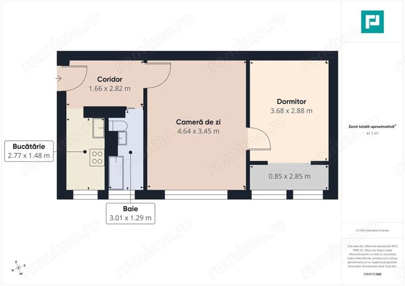 Apartament cu 2 camere în Dâmbovița