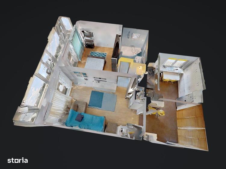 Apartament cu 2 camere în Timpuri Noi