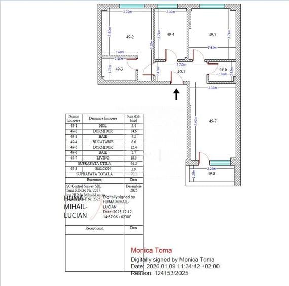 Apartament 3 camere decomandat 2 bai Grand Arena Dealul Cucului. - 4