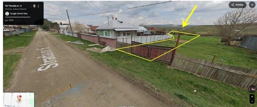 Teren de 855 mp, în Dochia