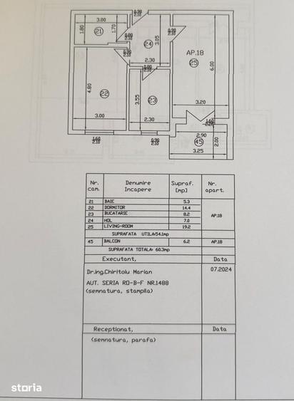 Apartament cu 2 camere în Dobroești
