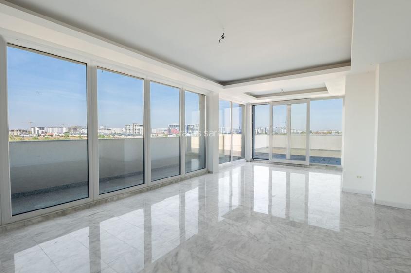 Penthouse 3 camere, terase 97 mp, open space 61 mp, Berceni