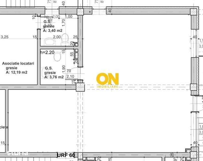 Spațiu comercial, de 59.2 mp, în Tolstoi