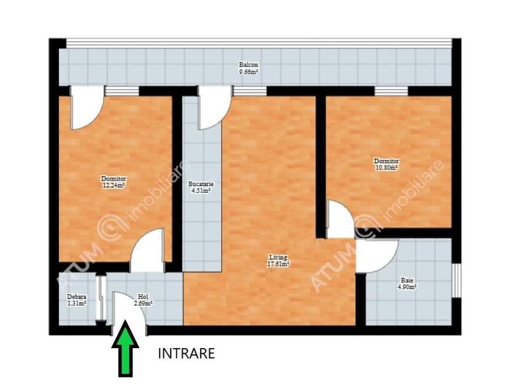 Apartament cu 3 camere în Șelimbăr