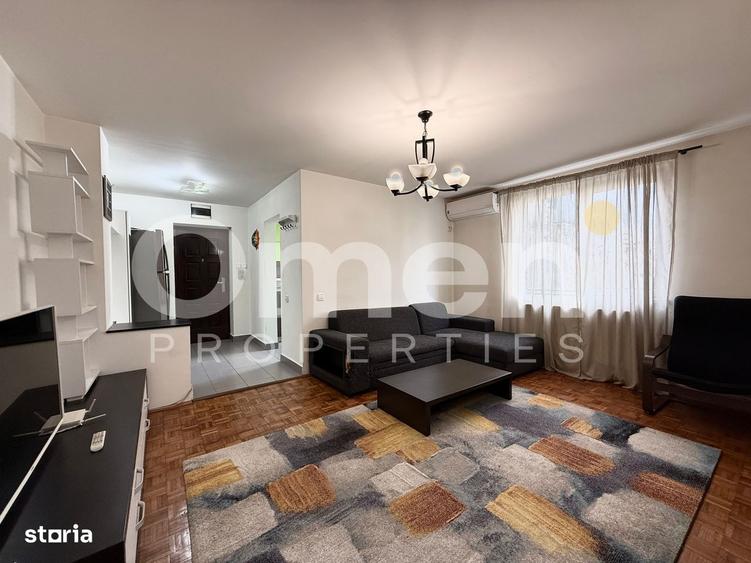 Apartament cu 2 camere semidecomandat, mobilat în Central