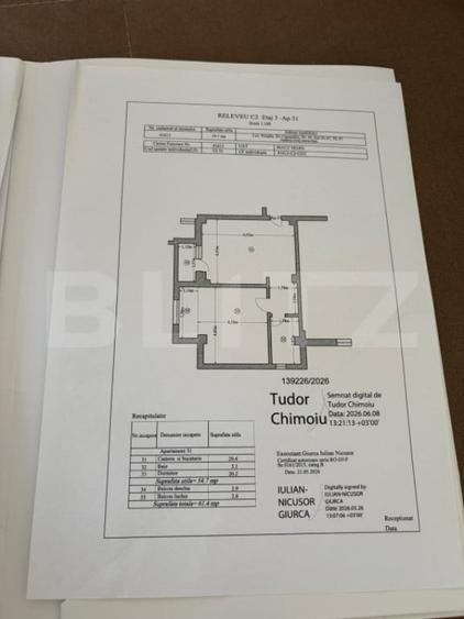 Apartament 2 camere, 61.4 mp, zona Damila - 1