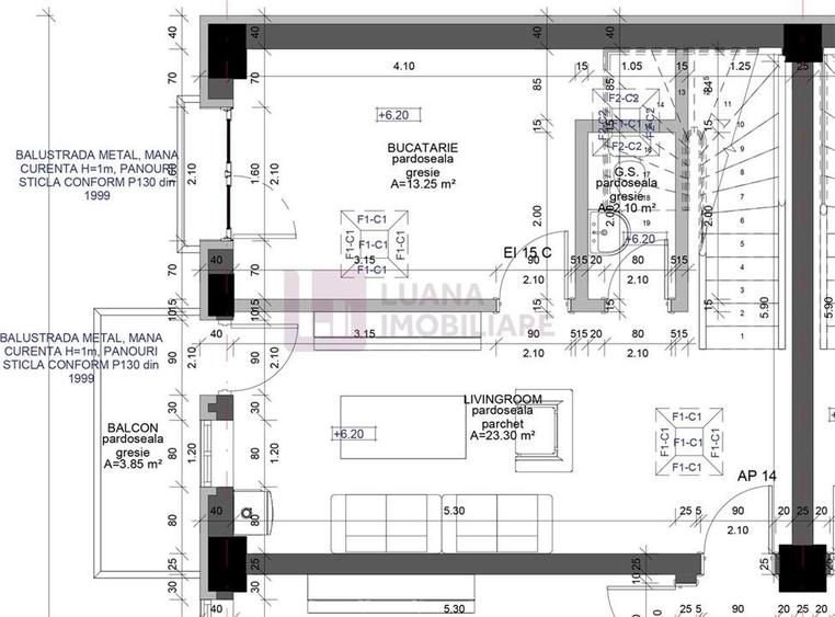 Apartament cu 3 camere decomandat în Turnișor