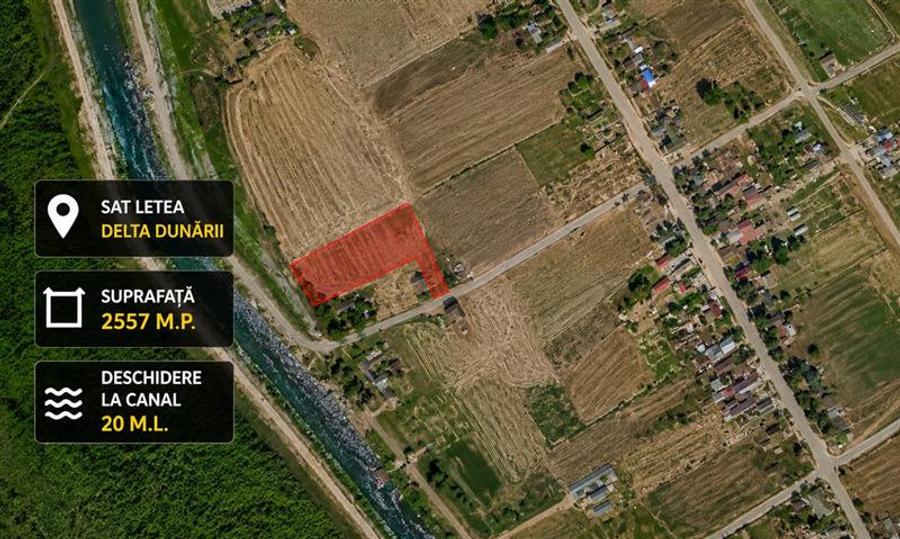 Teren Construcții intravilan de 2557 mp, în Letea