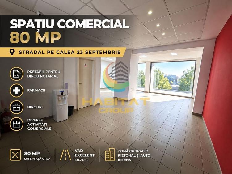 Spațiu comercial, de 80 mp, în 13 Septembrie