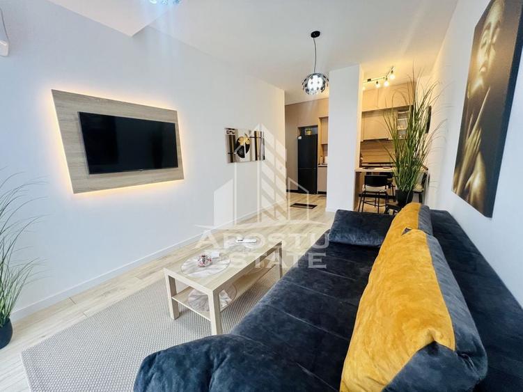 Apartament cu 2 camere semidecomandat, mobilat în Torontalului