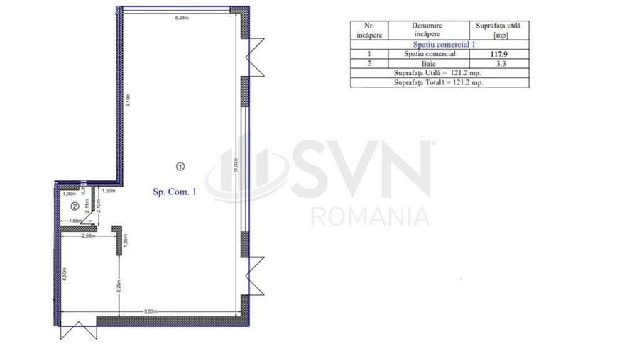 Spațiu comercial, de 100 mp, în Lujerului