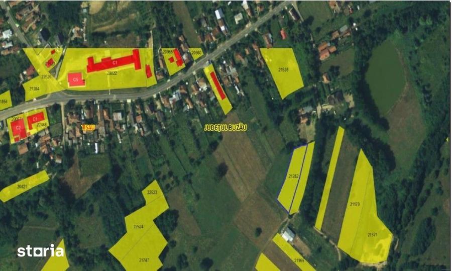 Teren de 1743 mp, în Tisău