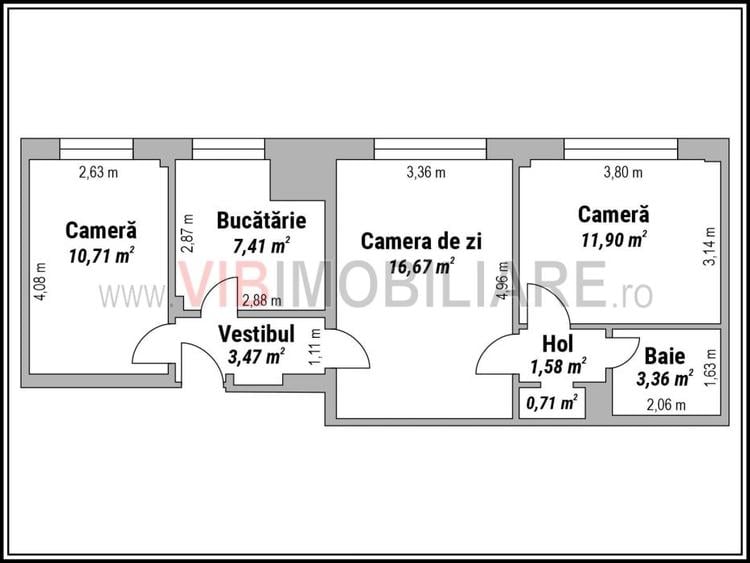Calea Grivitei - Chibrit, apartament 3 camere - 10