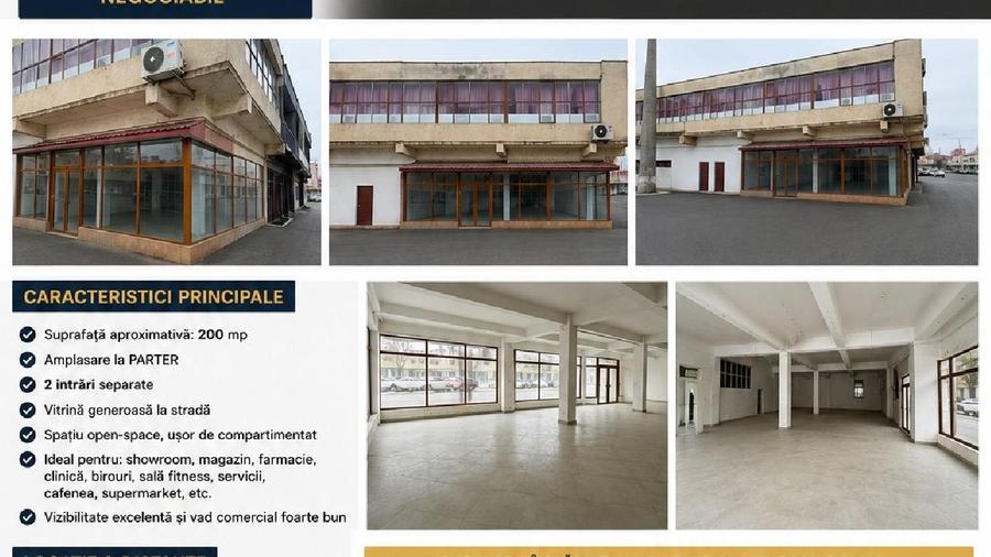 Spațiu comercial, de 200 mp, în Central
