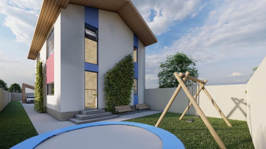 Casă individuală cu 4 camere cu Teren 366 Mp în Săftica