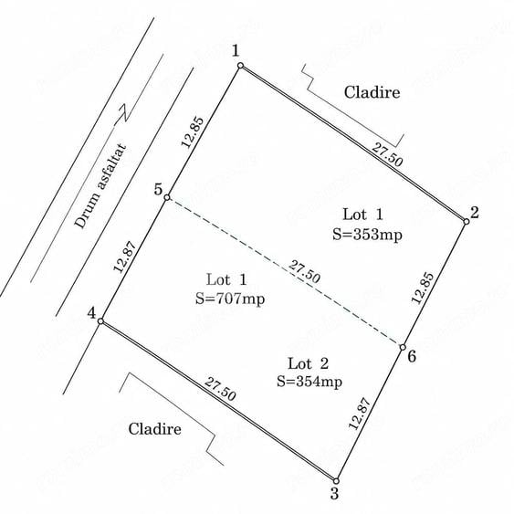 De vanzare teren intravilan 707 mp | Front 25.72 m | Dumbravita padure - 1