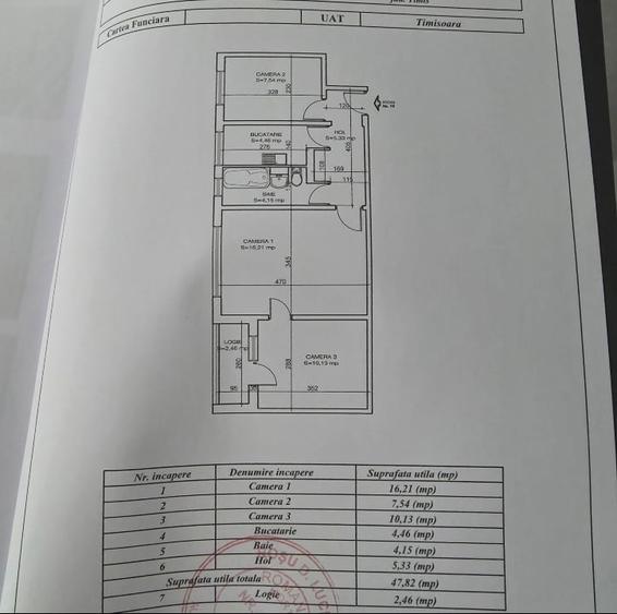 Apartament cu 3 camere semidecomandat, mobilat în Șagului