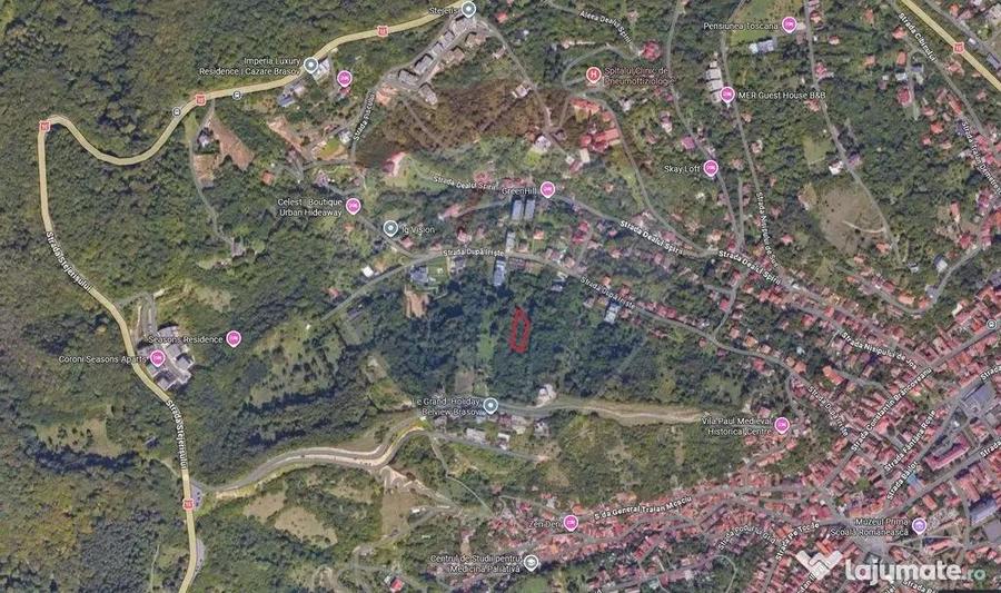 Teren de 2710 mp, în Centrul Istoric