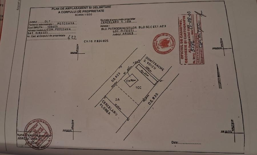 Casă individuală cu 2 camere cu Teren 756 Mp în Potcoava