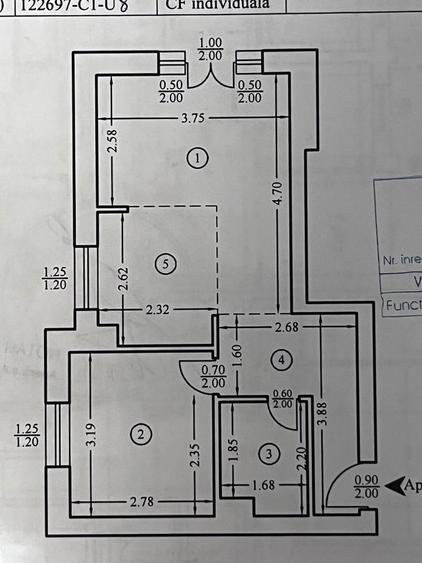 Apartament cu 2 camere decomandat, mobilat în Tătărași