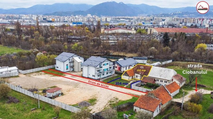 Casă individuală cu 3 camere cu Teren 354 Mp în Tractorul
