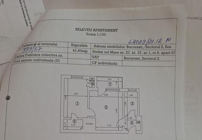 Apartament cu 2 camere semidecomandat în Ștefan cel Mare