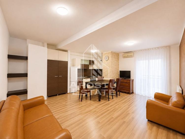 Apartament cu 2 camere semidecomandat, mobilat în Giroc