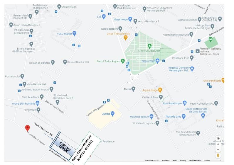 Teren Construcții intravilan de 5000 mp, în Berceni