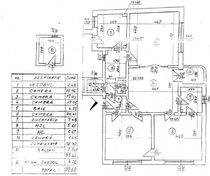 Apartament 3 camere, 99 mp - Lascar Catargiu - Victoriei Romana - 5