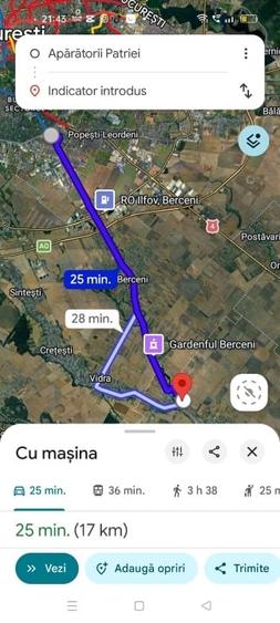 Teren Construcții intravilan de 385 mp, în Dobreni