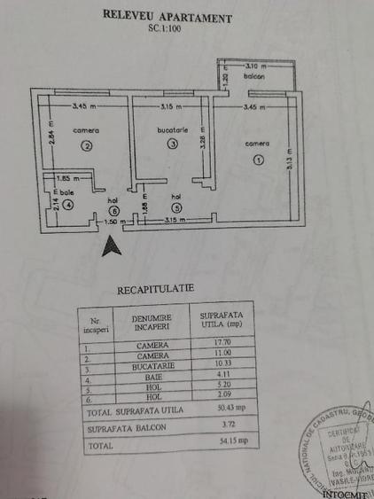 Apartament cu 2 camere în Central