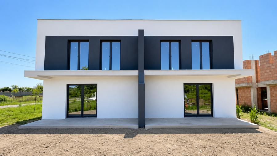 Duplex cu 4 camere cu Canalizare în Giarmata