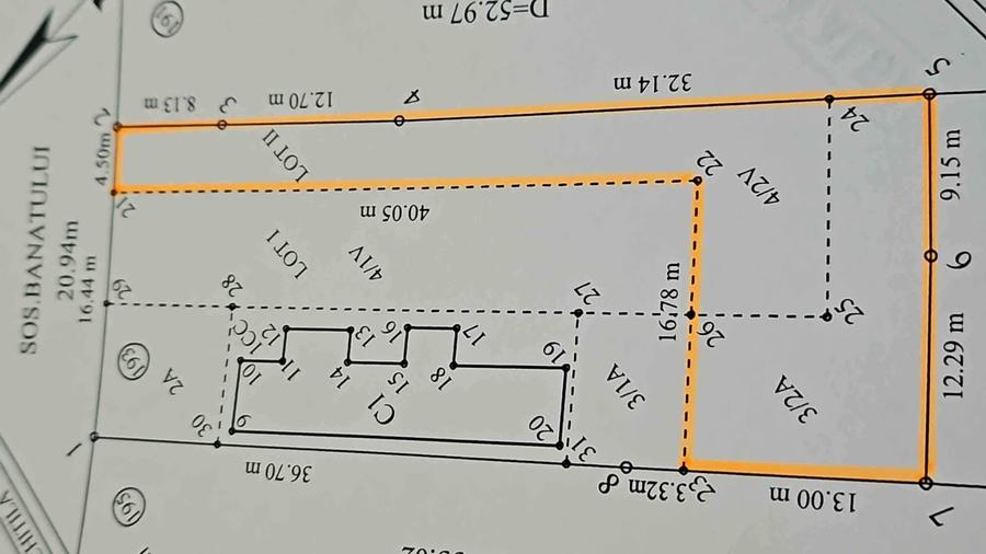 Teren Construcții intravilan de 455 mp, în Ultracentral