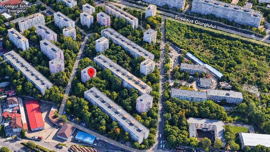 Apartament cu 3 camere decomandat în Giurgiului