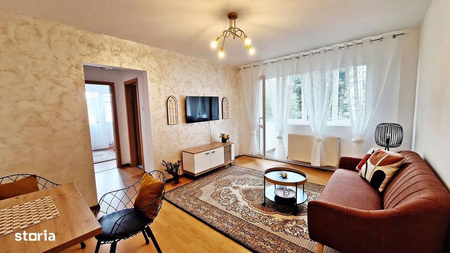 Apartament cu 3 camere semidecomandat, mobilat în Astra