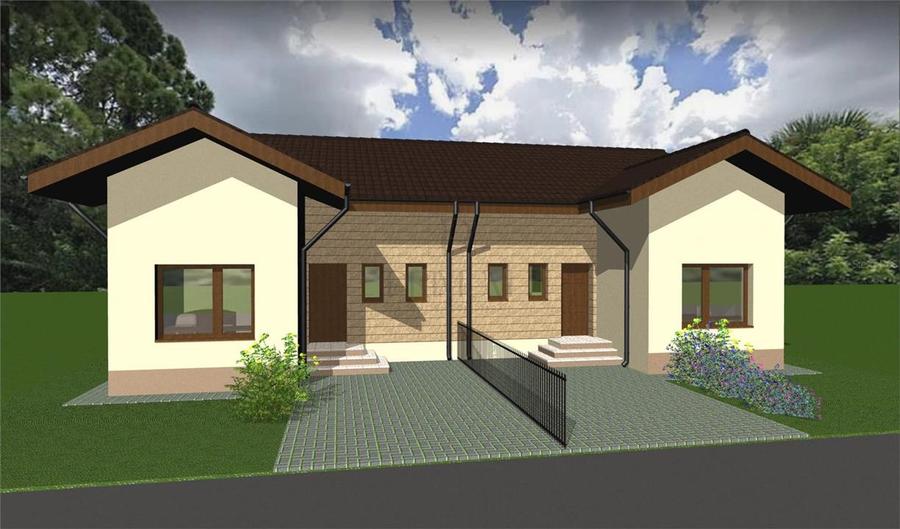 Duplex cu 3 camere cu Canalizare în Moșnița Nouă