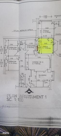 Apartament cu 4 camere, mobilat în Ultracentral