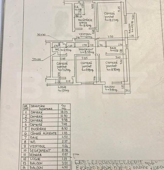 Apartament cu 4 camere decomandat, mobilat în Gheorgheni