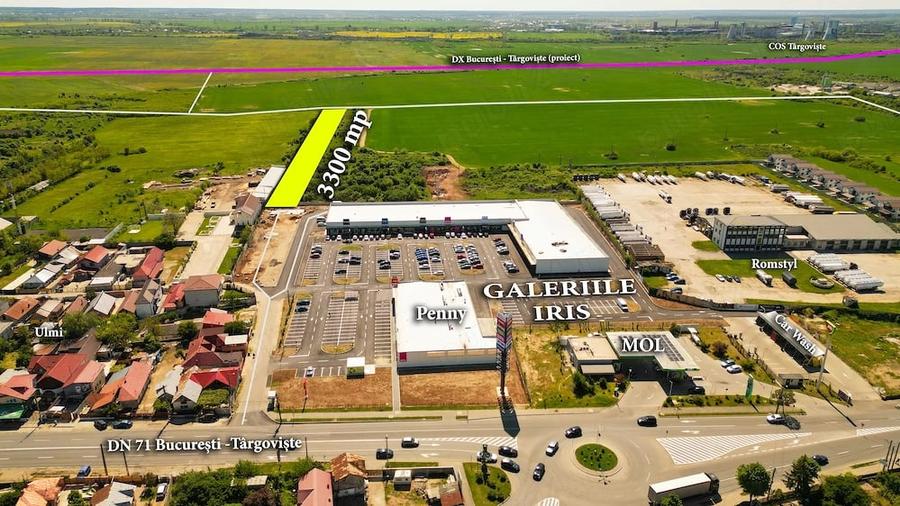 Teren de 3300 mp, în Centură