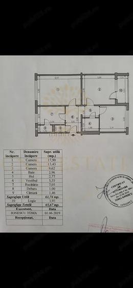 Apartament cu 3 camere decomandat în Ozana