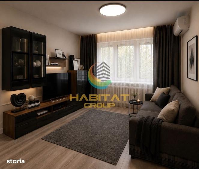 Apartament cu 3 camere semidecomandat în Central