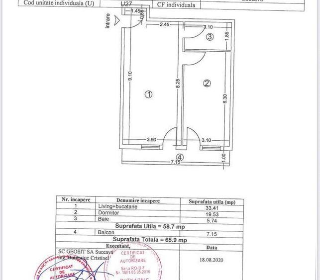 Apartament cu 3 camere semidecomandat, mobilat în Est